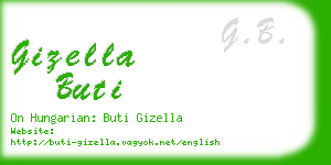 gizella buti business card